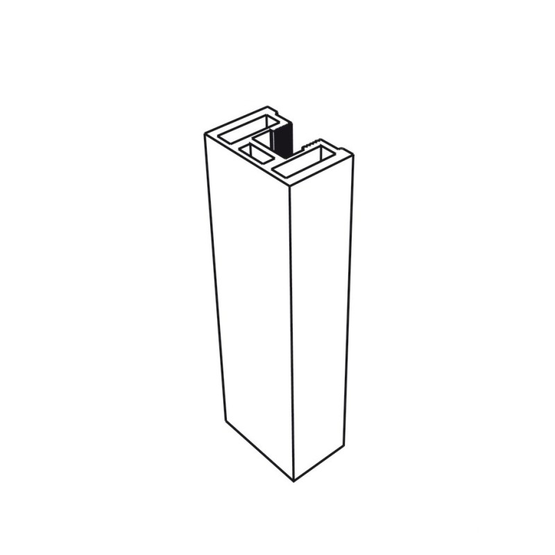 Khung nhôm bên cho cửa trượt No.52 Hafele 403.75.344