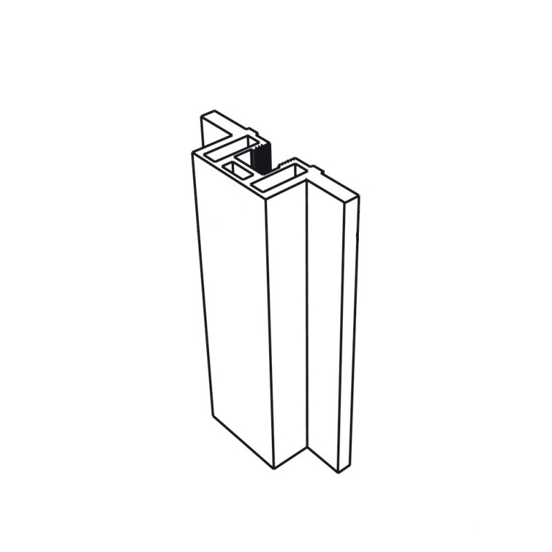 Khung nhôm bên cho cửa trượt No.52H Hafele 403.75.355 3