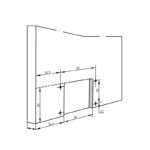 Ray trên cửa trượt dài 2500mm Hafele 401.30