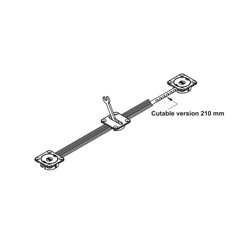 Thanh chống cong cánh tủ cửa lùa gỗ Hafele 406.99.625 2 Thanh chống cong cánh tủ cửa lùa gỗ Hafele 406.99.625
