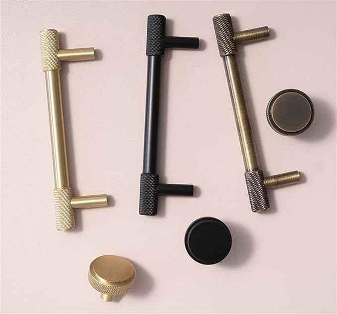 Tay nắm tủ bằng đồng khắc sợi lưới hai bên C2286 111