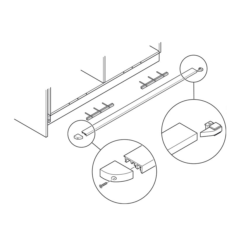 Bộ ray sàn Hawa Folding Concepta III cho hệ 4 cánh cửa Hafele 408.32.435 2 Bộ ray sàn Hawa Folding Concepta III cho hệ 4 cánh cửa Hafele 408.32.435 5