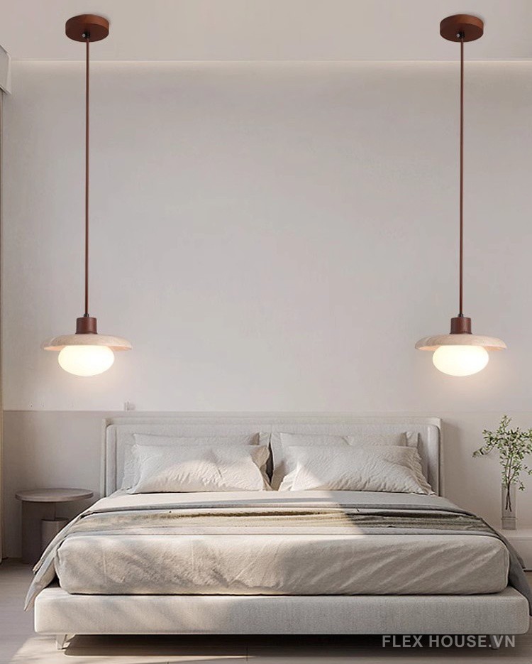Đèn thả đá Travertine phong cách Wabi Sabi HDS0011 9