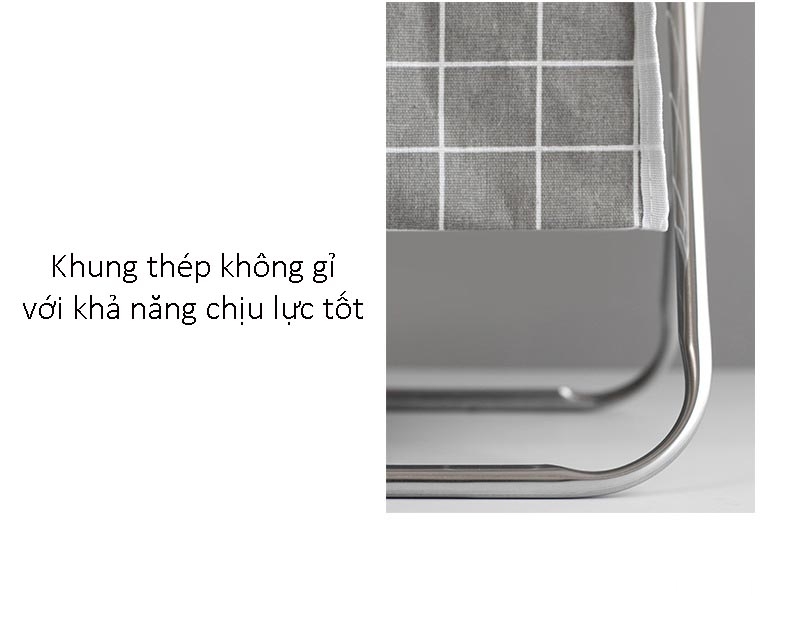 Giỏ đựng đồ giặt có nắp khung xếp gọn DUBE ZB507 13