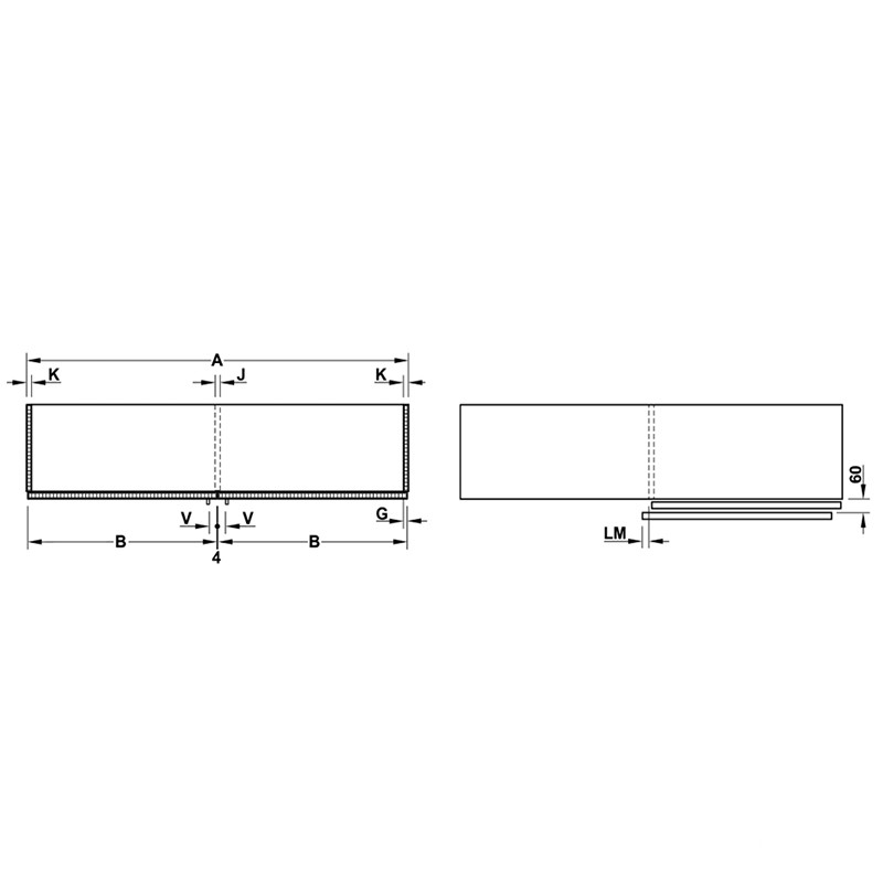 Phụ kiện cửa trượt bằng mặt S/OS 20FB Hafele 406.11.225 8