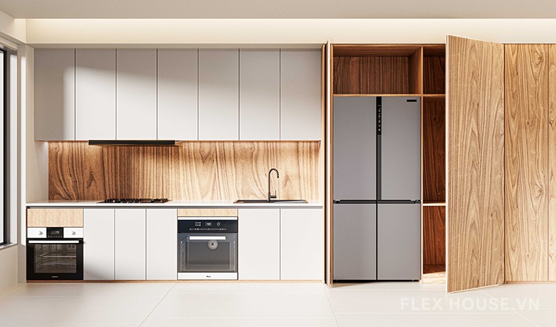 Phụ kiện cửa trượt giấu cánh nhấn mở cho tủ cao 2000mm Taura T296N25 6