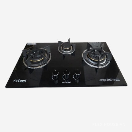 Bếp Gas 3 vùng nấu mặt kính lắp âm Capri CR-309KT