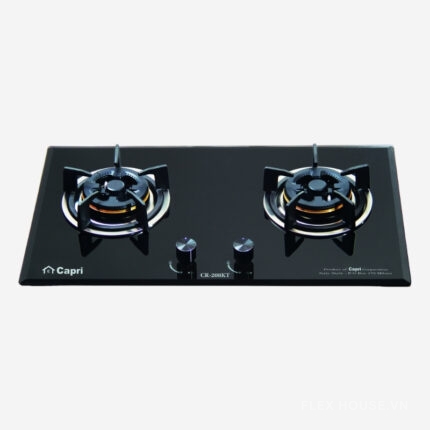 Bếp gas 2 vùng nấu lắp âm cao cấp Capri CR-208KT