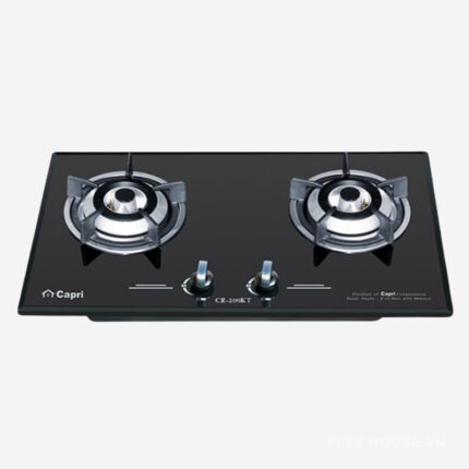 Bếp gas âm kính 2 lò cao cấp Capri CR-209KT