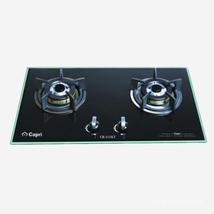 Bếp gas âm 2 vùng nấu mặt kính Capri CR-272KT