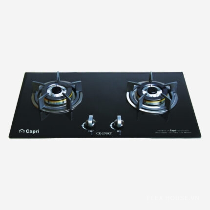 Bếp gas âm kính 2 vùng nấu Capri CR-270KT