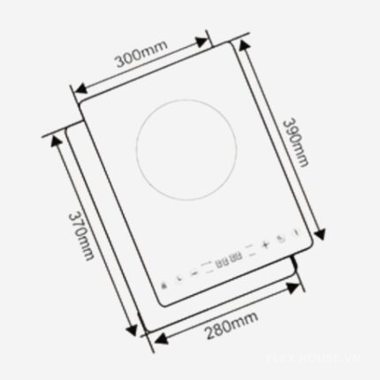 Bếp từ 1 vùng nấu Capri CR-107KT