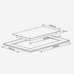 Bếp từ 3 vùng nấu viền hợp kim nhôm Aviation Shield Garis G1116 (6)