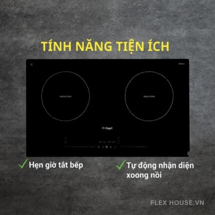 Bếp từ âm 2 vùng nấu Capri CR-806I
