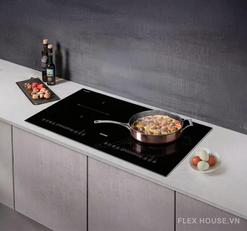 Bếp từ đôi âm viền hợp kim nhôm Garis G1214