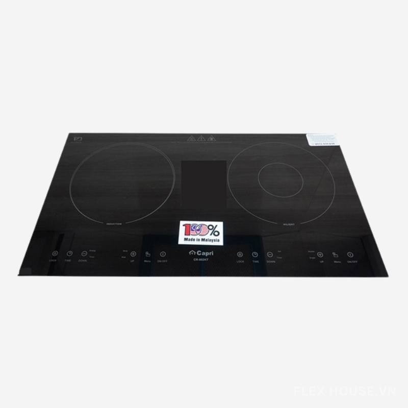 Bếp từ hồng ngoại đôi lắp âm Capri CR-802KT
