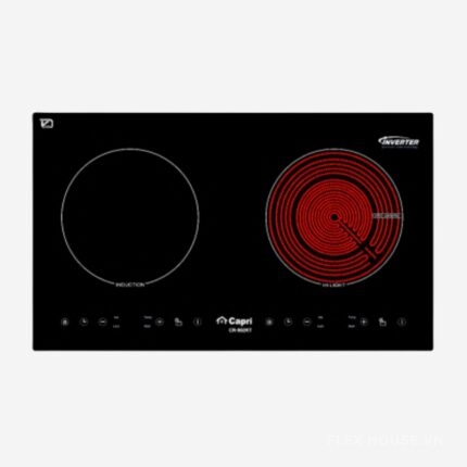 Bếp từ kết hợp hồng ngoại đôi Capri CR-902KT