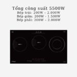 Bếp từ lắp âm 3 vùng nấu Capri CR-810 Plus