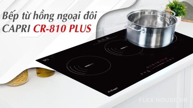 Bếp từ lắp âm 3 vùng nấu Capri CR-810 Plus