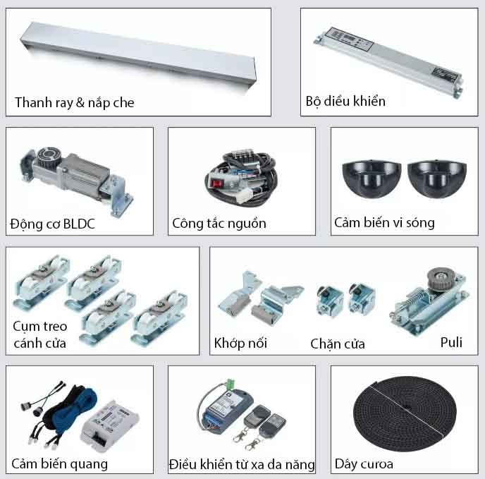 Bộ phụ kiện cửa tự động chống cháy nổ VZ-155 6