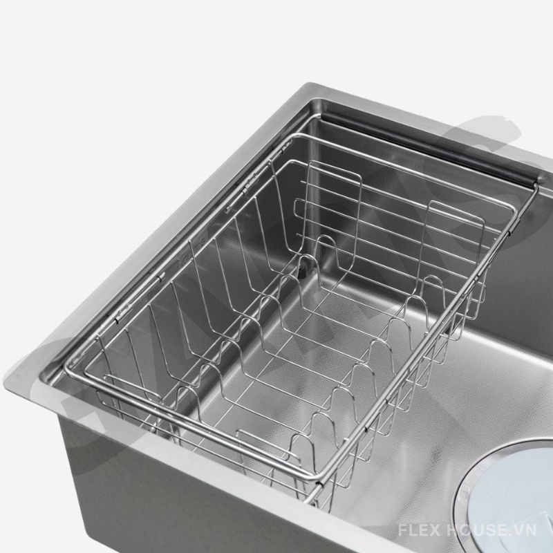 Chậu rửa bát 1 hố inox 304 Garis GS11.76D