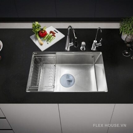 Chậu rửa bát 1 hố inox 304 Garis GS11.76D