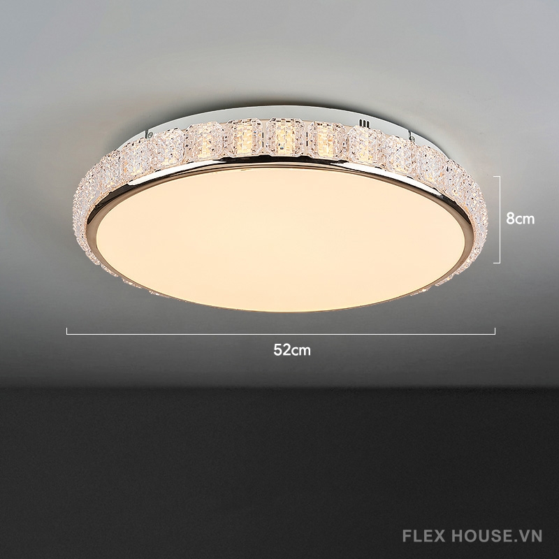 Đèn ốp trần tròn chao arylic hiện đại sang trọng SYX008 13
