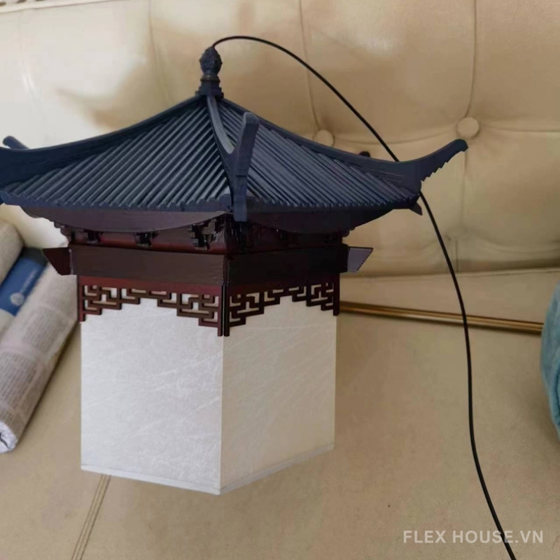 Đèn thả kiểu dáng cung đình cổ điển Á Đông D018 11