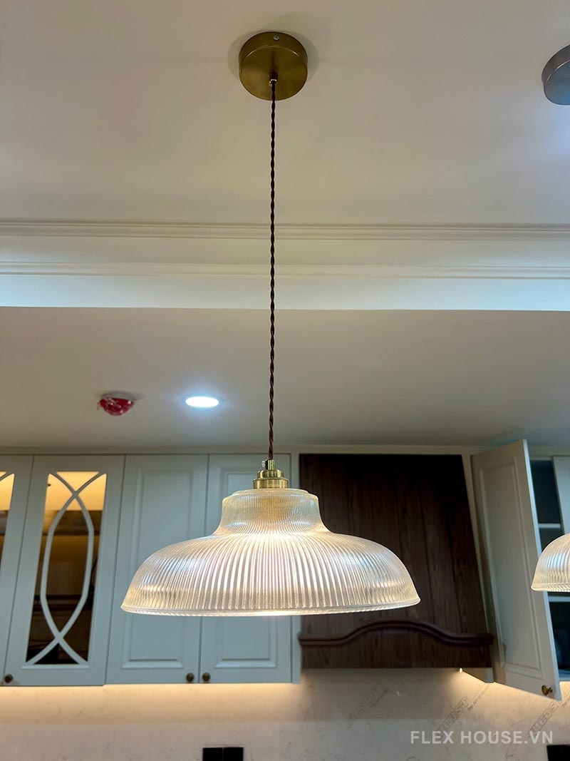Đèn thả thủy tinh đế đồng trang trí phòng ăn TT58 11