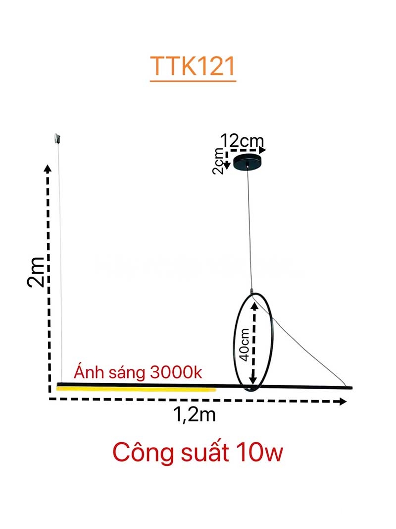 Đèn thả trang trí hình học không gian sáng tạo TTK121 13