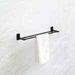 Giá để khăn tắm 2 ngăn bằng đồng đen nhám Garis GBB1.R2