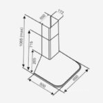 Máy hút khử mùi áp tường Capri CR-RH60A