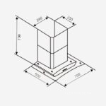 Máy hút khử mùi kính cong Capri CR-646H