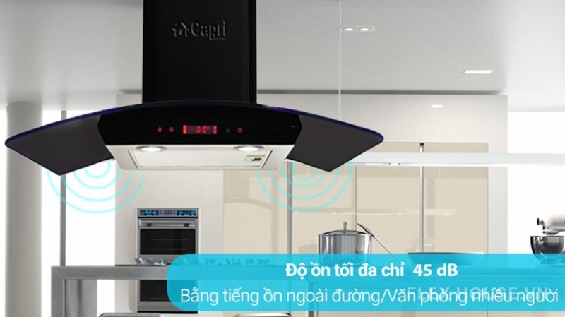 Máy hút khử mùi kính cong Capri CR-788H