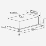Máy hút mùi âm tủ cảm ứng Garis G3227