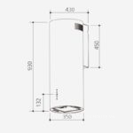 Máy hút mùi áp tường Capri Zenith hood CR-TL09B35