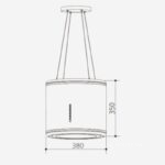 Máy hút mùi đảo hiện đại Capri Speial Island CR-TS1038