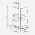 Máy hút mùi kính cong gắn tường Garis G3117/G3119