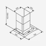 Máy hút và khử mùi áp tường Capri CR-626H
