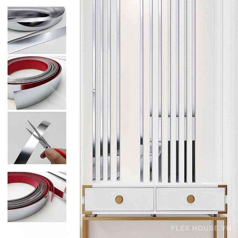Nẹp la trang trí tường bằng nhựa PVC XGS082 2