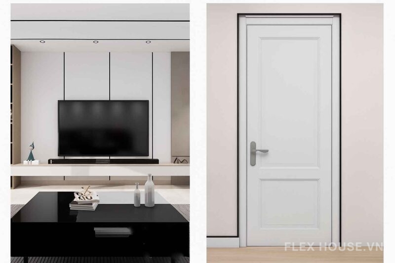Nẹp la trang trí tường bằng nhựa PVC XGS082 5