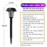 Đèn diệt muỗi năng lượng mặt trời chống nước thông minh SX1688.02