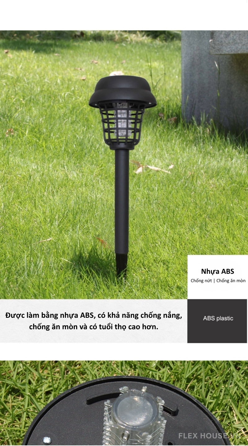Đèn diệt muỗi năng lượng mặt trời chống nước thông minh SX1688