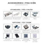 Thành phần Bộ phụ kiện mở cửa tự động tải trọng lớn SW200
