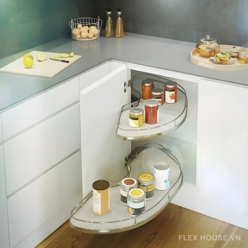 4 Phụ Kiện Góc Tủ Bếp Biến Góc Chết Thành Không Gian Tiện Nghi 14 4 Phụ Kiện Góc Tủ Bếp Biến Góc Chết Thành Không Gian Tiện Nghi (4)