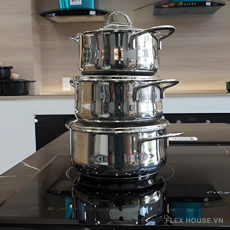 Bộ nồi chảo classic inox 304 Capri 1032.2003