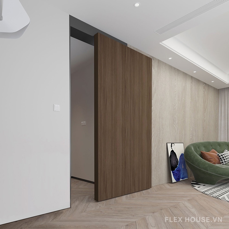 Bộ phụ kiện ray trượt cửa lùa âm cho cửa gỗ CJ130131A (2) Bộ phụ kiện ray trượt cửa lùa âm giảm chấn cho cửa gỗ CJ130131A 1