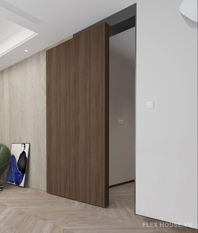 Bộ phụ kiện ray trượt cửa lùa âm giảm chấn cho cửa gỗ CJ130131A 14