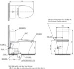 Bồn cầu 2 khối kết hợp nắp đóng êm TOTO CS326DT10 (1)