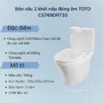 Bồn cầu 2 khối nắp đóng êm TOTO CS769DRT10
